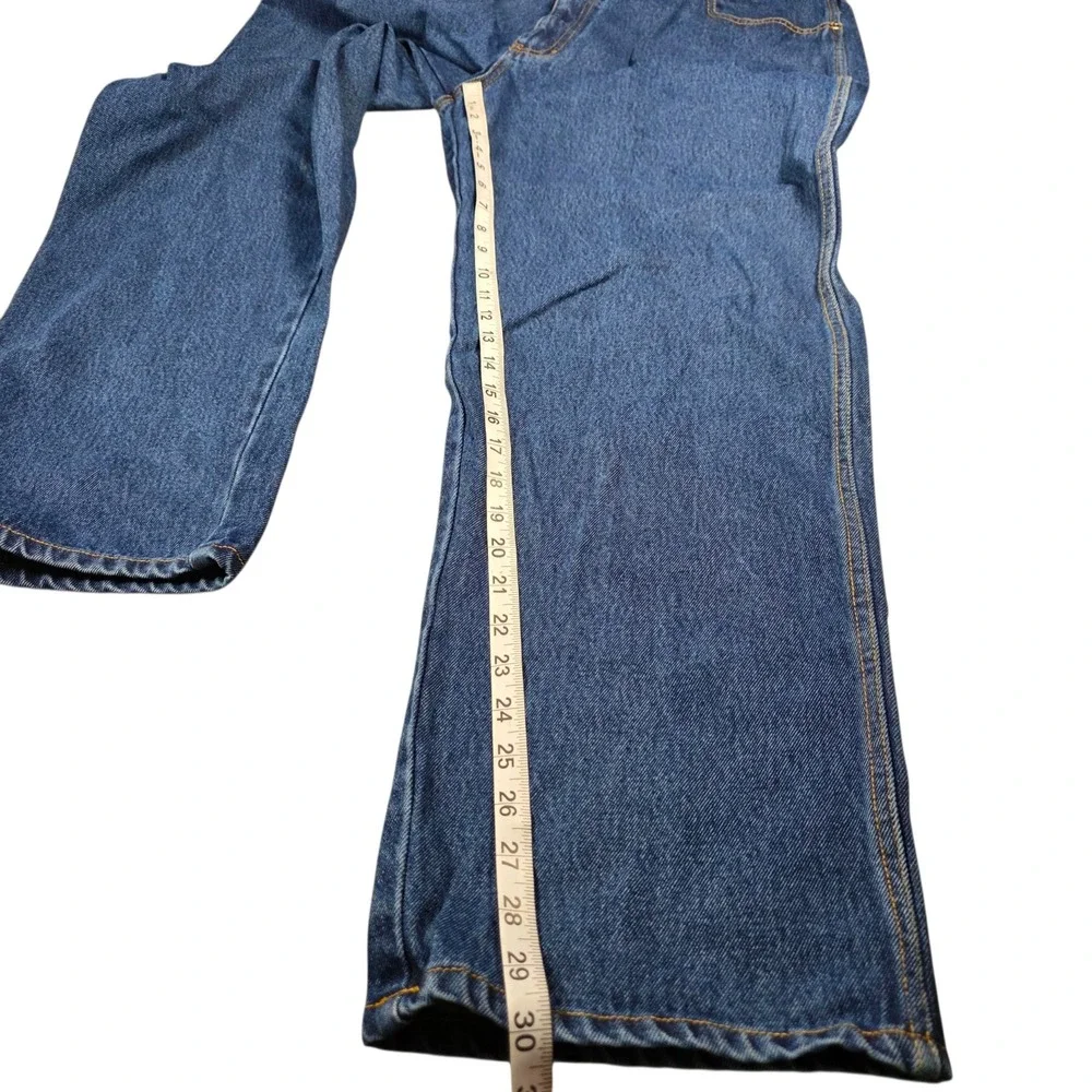 2 Pairs Basic Editions Mens Regular Fit Jeans Medium Wash Kmart 40W x 30L NEW